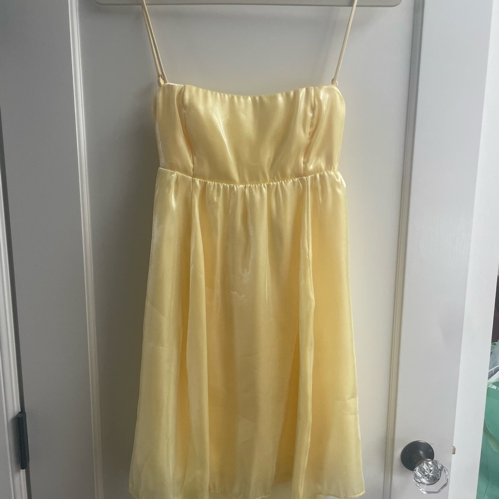 Lucy in the Sky Yellow Backless Dress